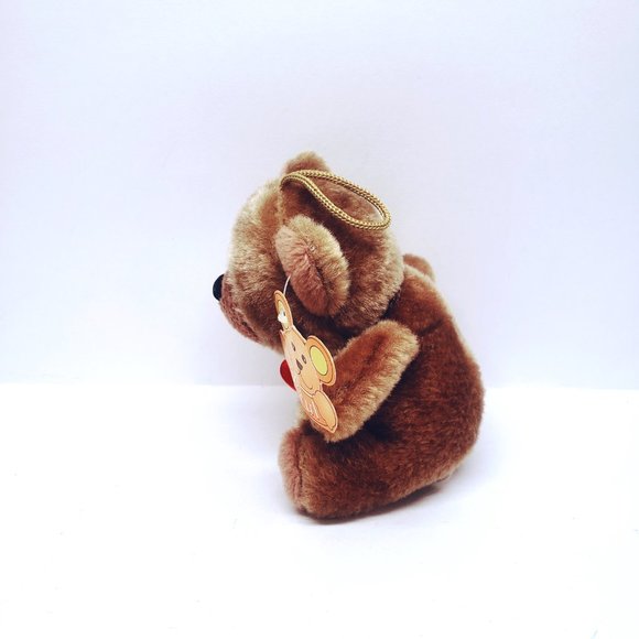 Paul Imports Teddy Bear Tan Plush German Ribbon Hanger Stuffed Animal 4.5" - Picture 2 of 9